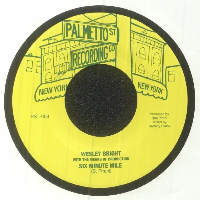 Front cover — WESLEY BRIGHT / THE MEANS OF PRODUCTION — Six Minute Mile