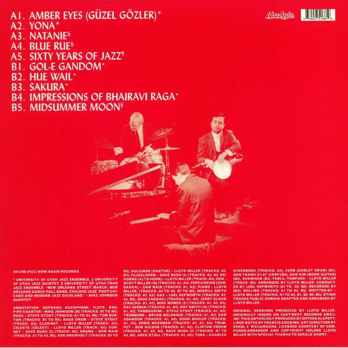 Обратная сторона обложки — Lloyd MILLER / THE MIKE JOHNSON QUARTET — Jazz At The University Of Utah (reissue)