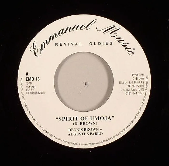 Dennis BROWN / AUGUSTUS PABLO — Spirit Of Umoja (Swing Easy Riddim)