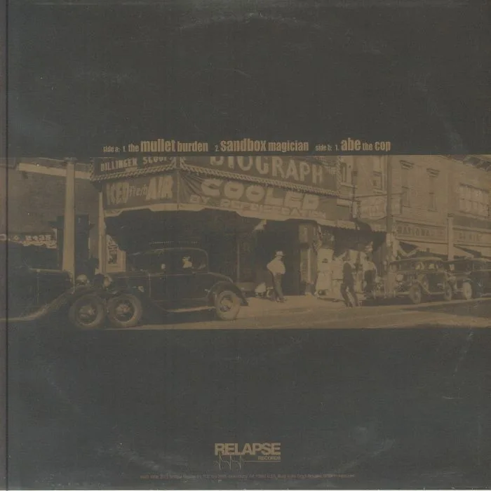 Обратная сторона обложки — The DILLINGER ESCAPE PLAN — Under The Running Board (reissue) (Record Store Day Black Friday RSD 2025)