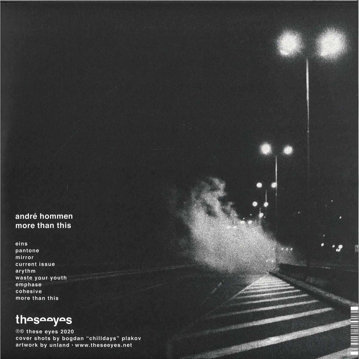 Back cover — André Hommen — More Than This