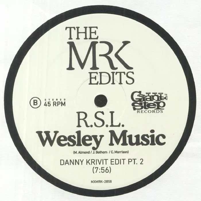 Обратная сторона обложки — RSL — Wesley Music (Danny Krivit edits)
