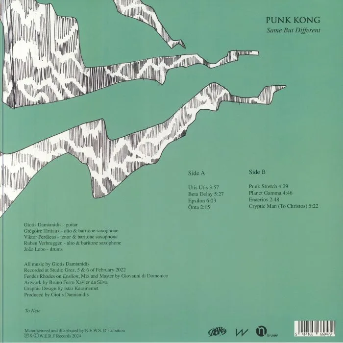 Обратная сторона обложки — PUNK KONG — Same But Different