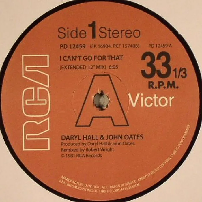 HALL & OATES — I Can't Go For That