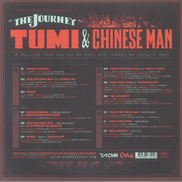 Back cover — TUMI / CHINESE MAN — The Journey
