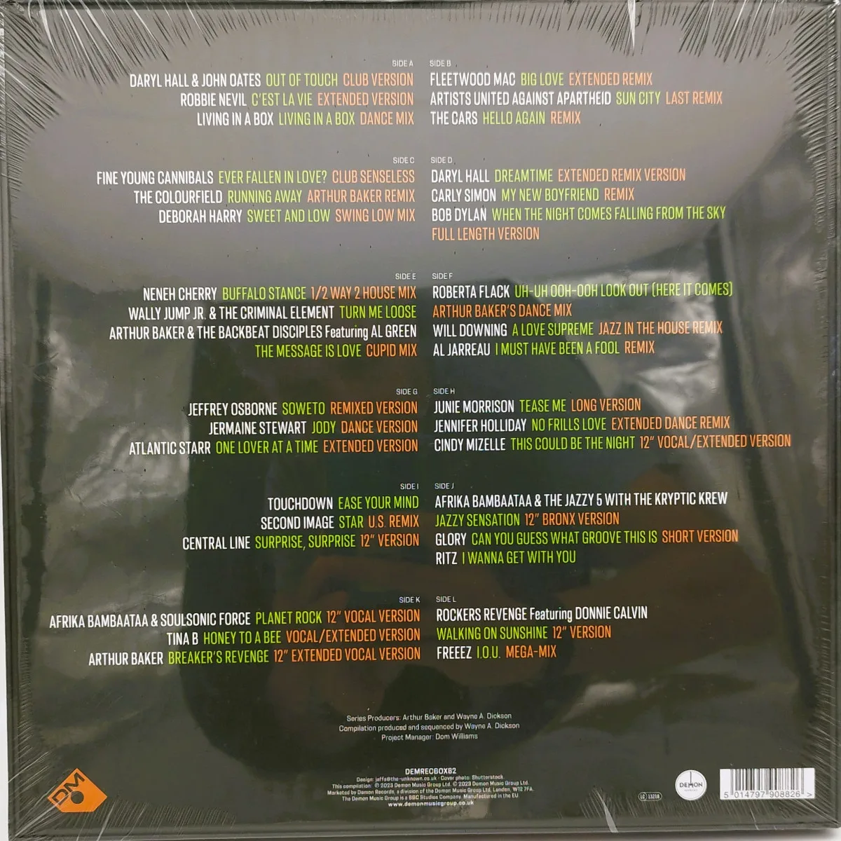 Back cover — Various — Arthur Baker Presents Dance Masters (6x12")