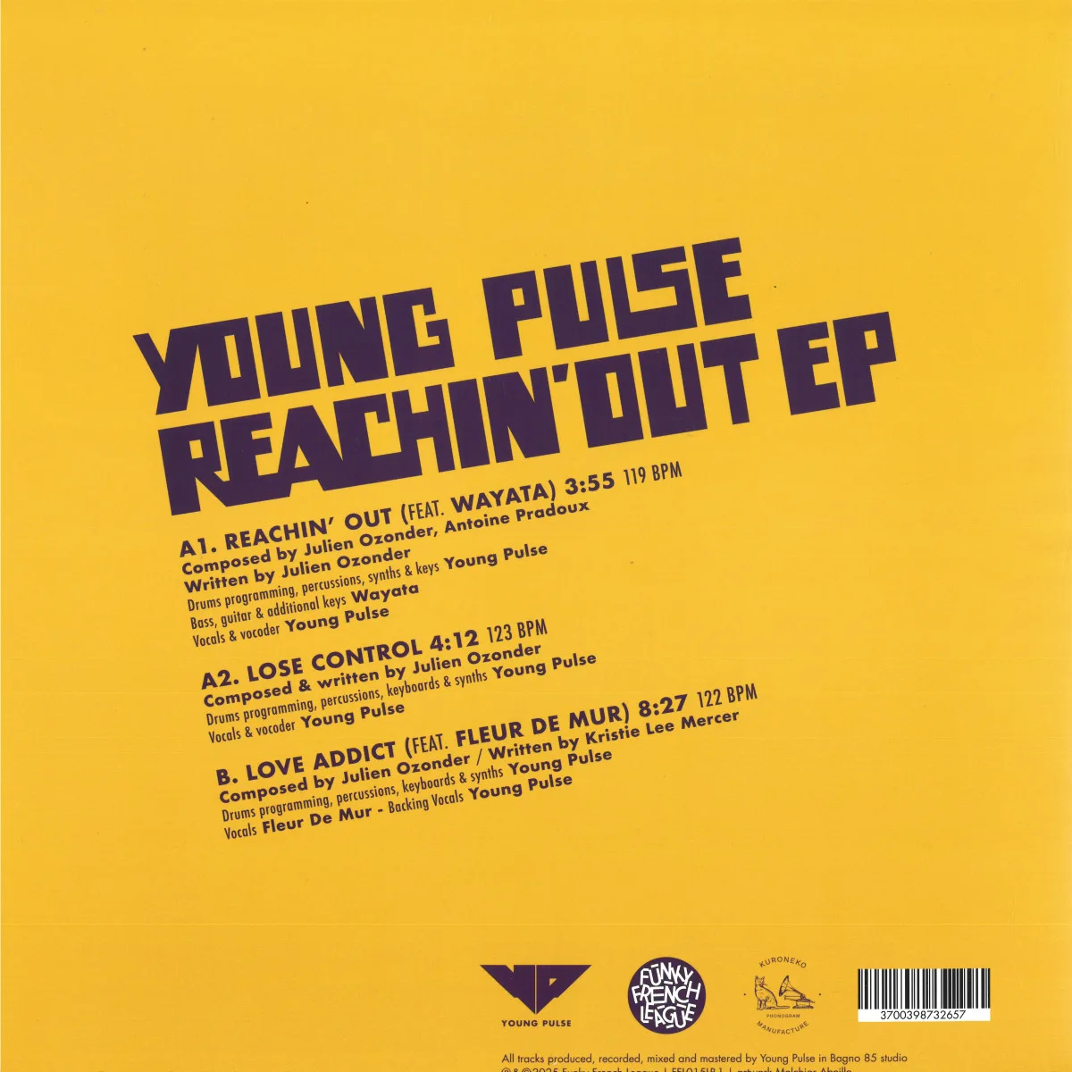 Back cover — Young Pulse — Reachin' Out
