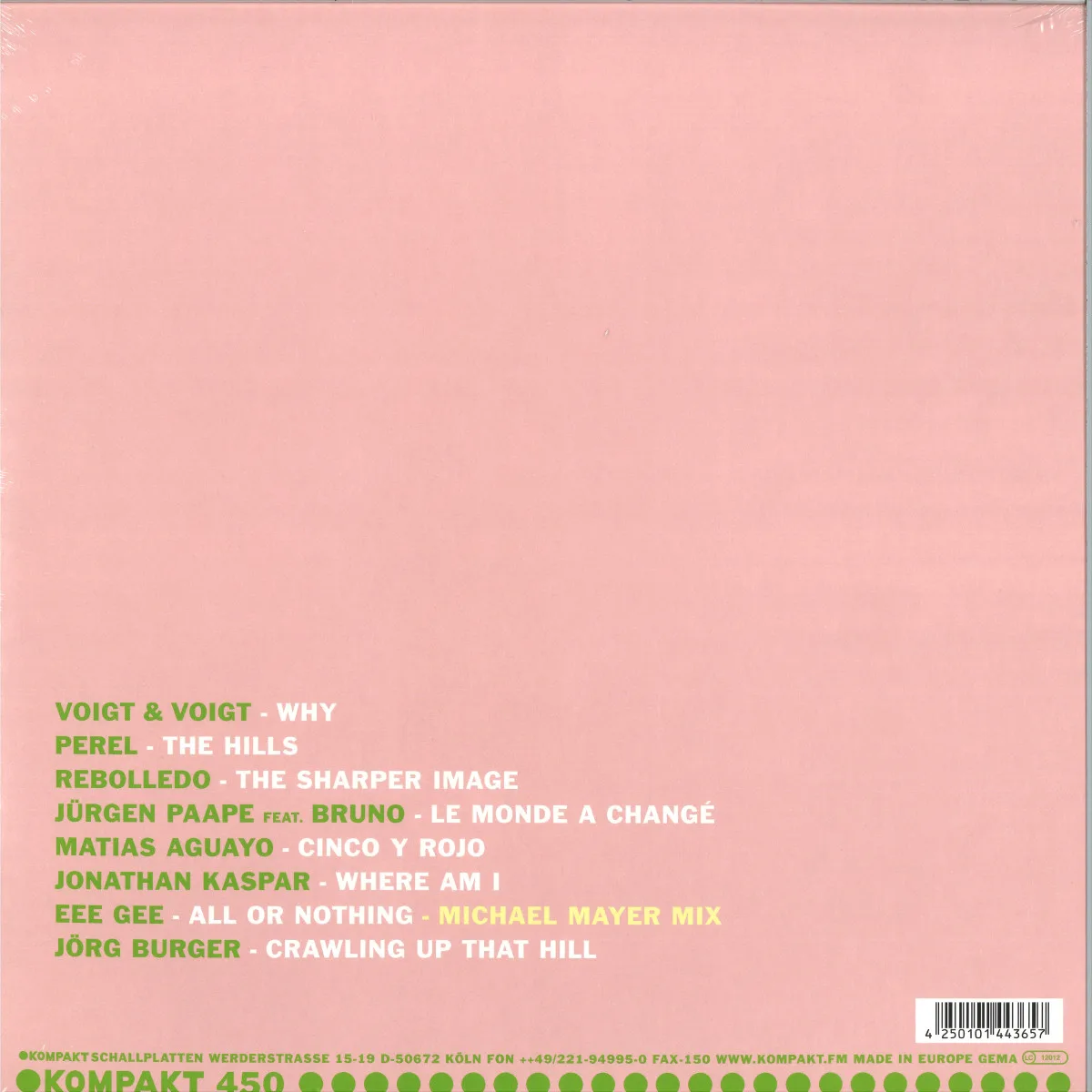 Back cover — Various — Total 22 (2x12")