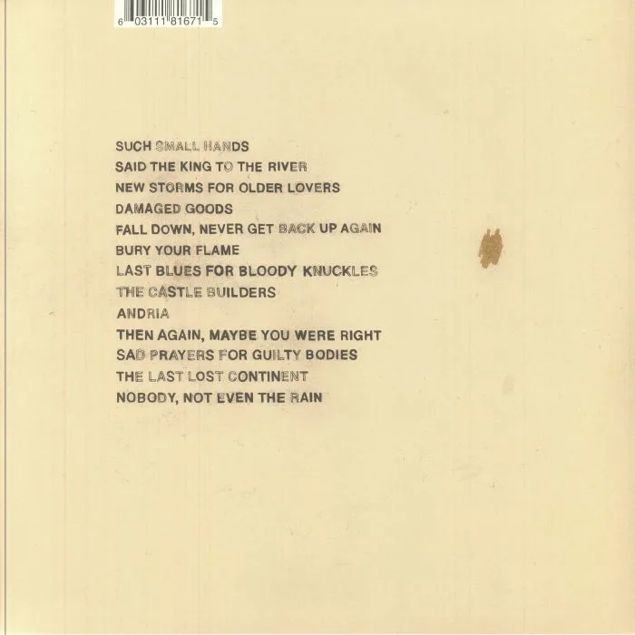 Back cover — LA DISPUTE — Somewhere At The Bottom Of The River Between Vega & Altair (reissue)