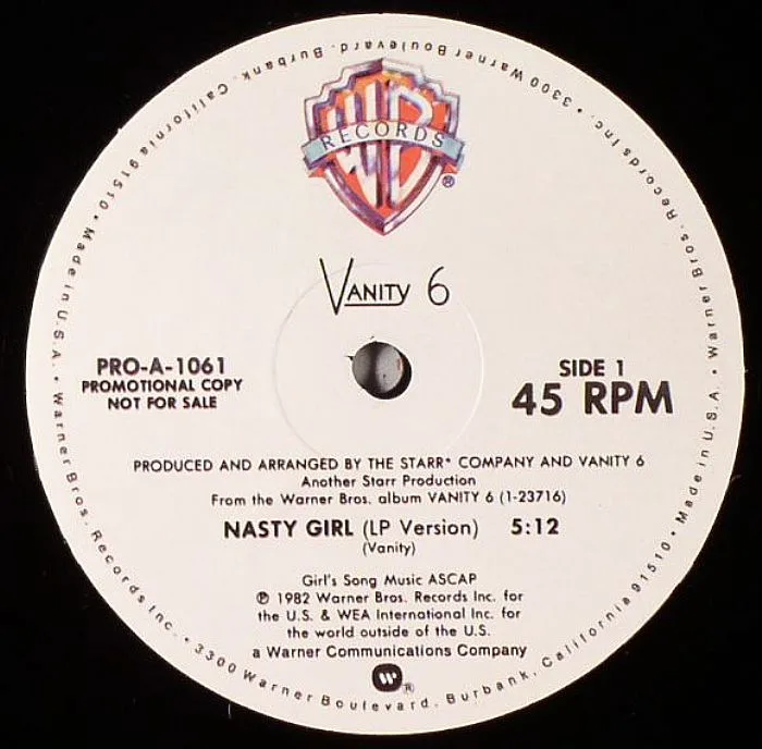 Лицевая сторона обложки — VANITY 6 — Nasty Girl