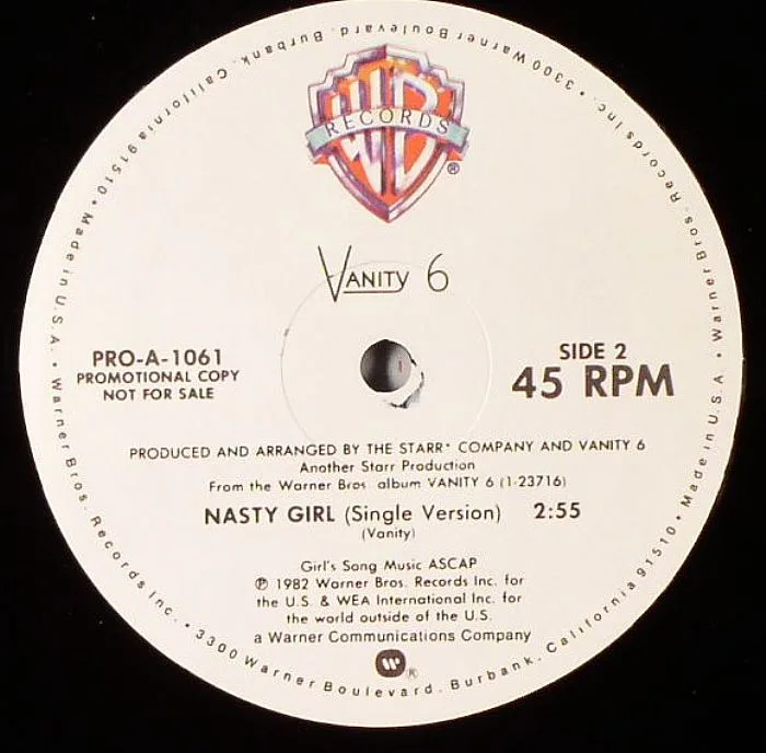 Обратная сторона обложки — VANITY 6 — Nasty Girl