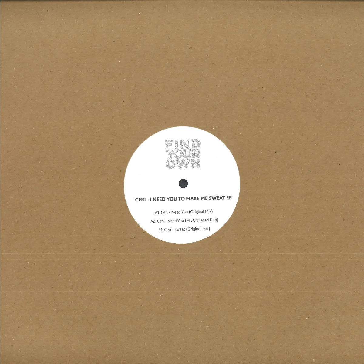 Back cover — Ceri — I Need You to Make Me Sweat EP