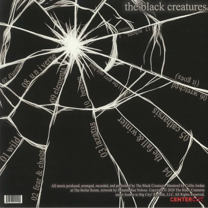Back cover — The BLACK CREATURES — Wild Echoes