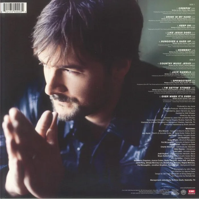 Back cover — Eric CHURCH — Chief (reissue)