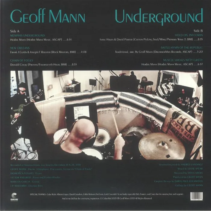 Обратная сторона обложки — Geoff MANN — Underground