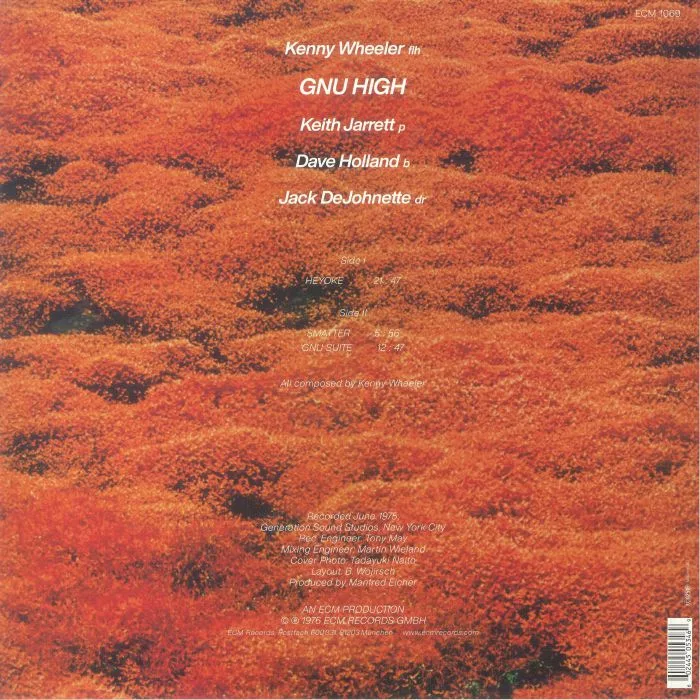 Back cover — Kenny WHEELER — Gnu High (Luminessence Series)