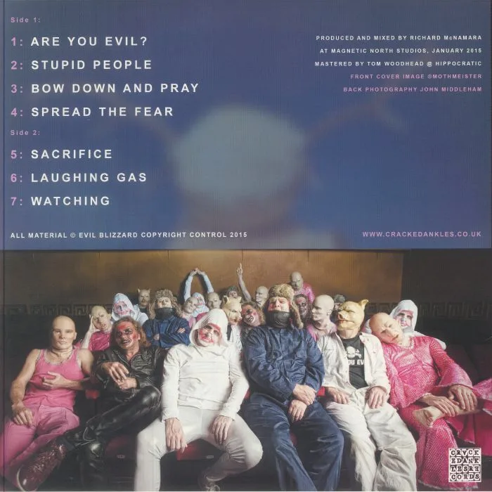 Back cover — EVIL BLIZZARD — Everybody Come To Church (10th Anniversary reissue)
