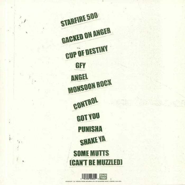 Back cover — AMYL & THE SNIFFERS — Amyl & The Sniffers