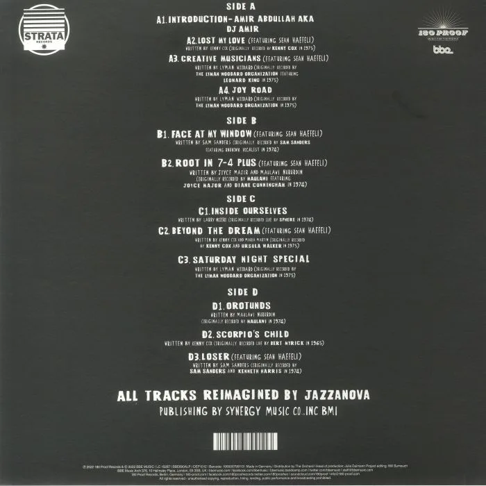 Back cover — JAZZANOVA — Strata Records: The Sound Of Detroit Reimagined By Jazzanova