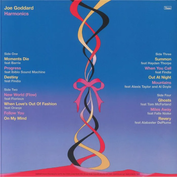 Обратная сторона обложки — Joe GODDARD — Harmonics (Deluxe Edition)
