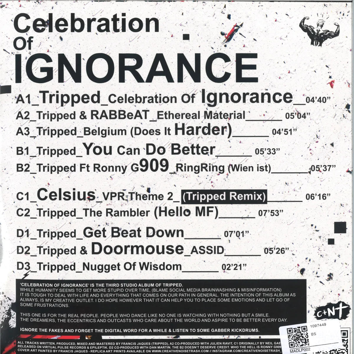 Обратная сторона обложки — Tripped — Celebration Of Ignorance LP 2x12"