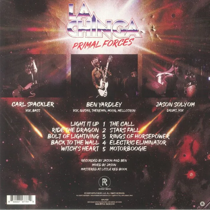 Back cover — LA CHINGA — Primal Forces