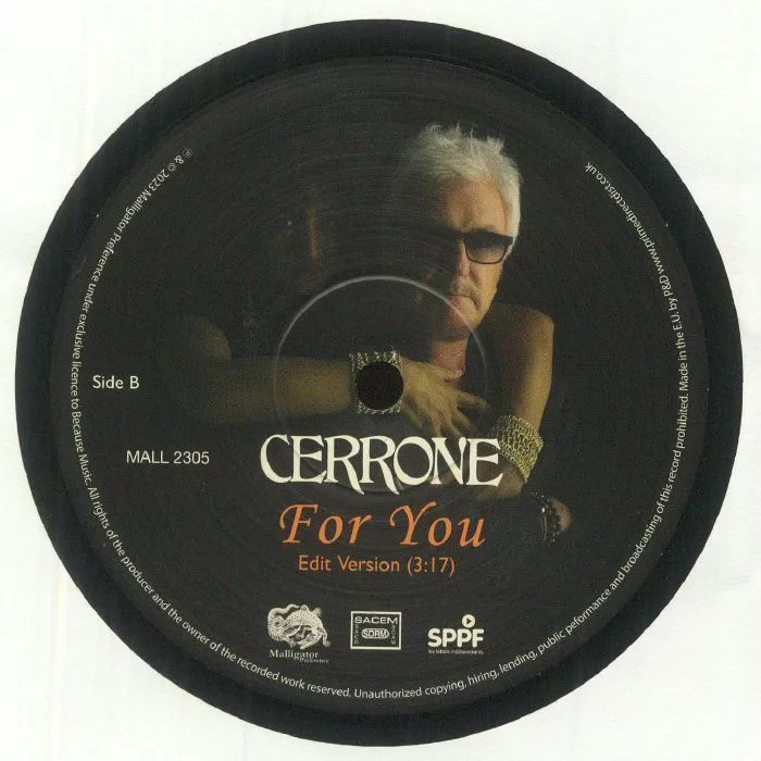 Обратная сторона обложки — Cerrone — For You