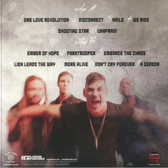 Обратная сторона обложки — PILLAR — One Love Revolution