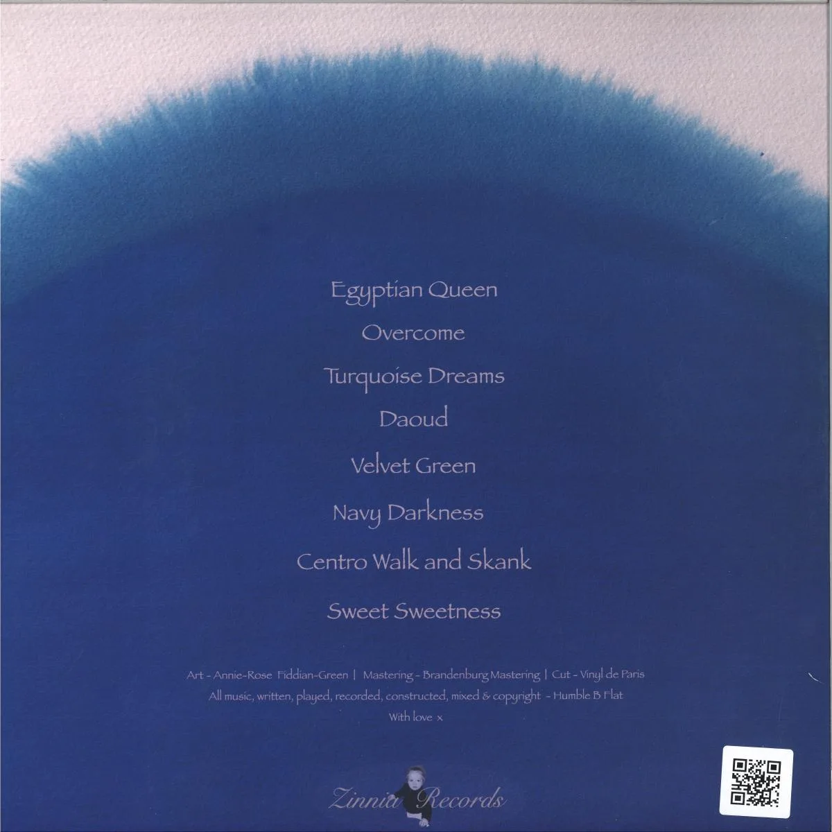 Обратная сторона обложки — Humble B Flat — Indigo Blues LP 2x12"