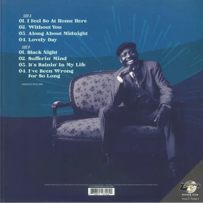 Back cover — Walter Wolfman WASHINGTON — Feel So At Home