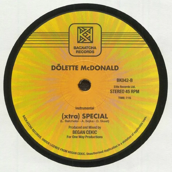 Обратная сторона обложки — Dolette McDONAND — (Xtra) Special
