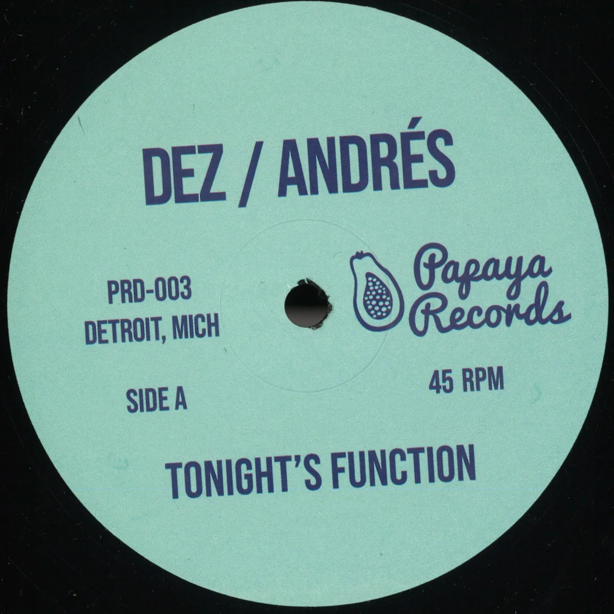 Front cover — Dez Andrés — Tonights Function