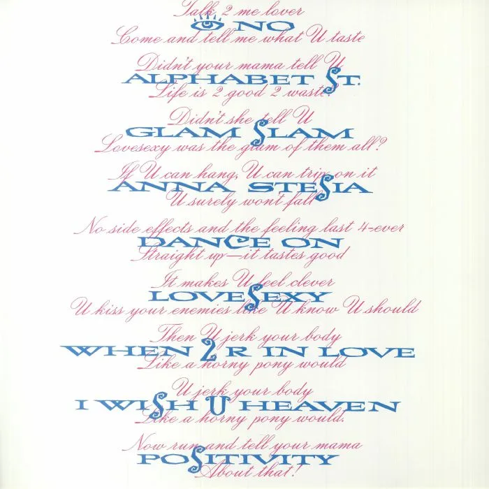 Обратная сторона обложки — PRINCE — Lovesexy (reissue)