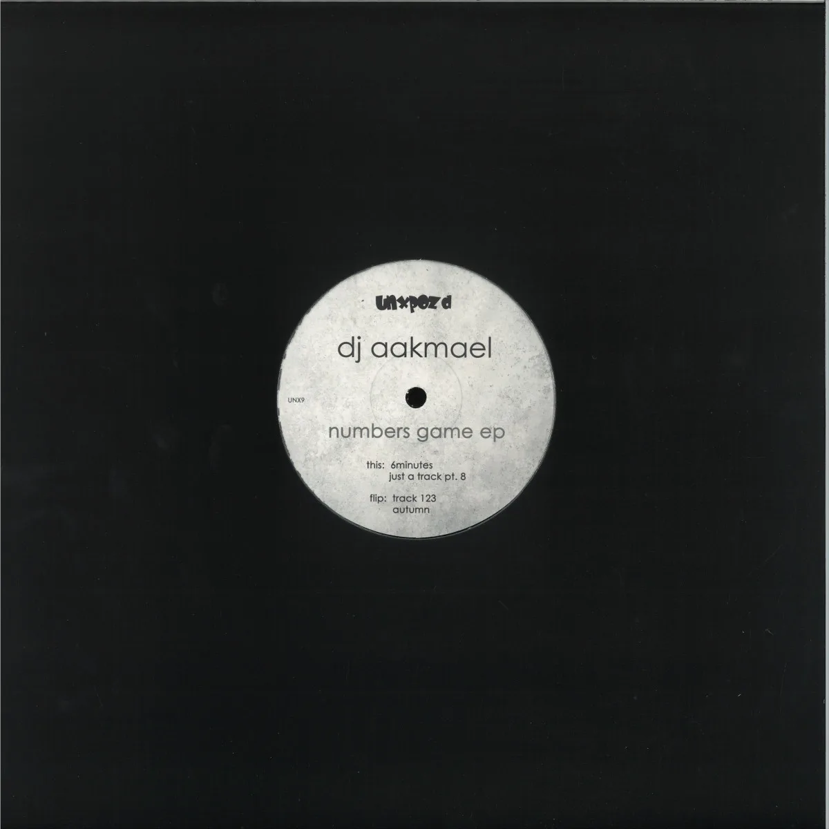 Back cover — DJ Aakmael — Numbers Game EP