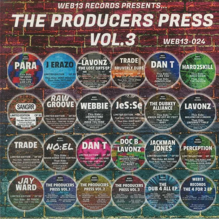 Лицевая сторона обложки — Danny J LEWIS / PARA / RAW GROOVE / LAVONZ — The Producers Press Vol 3