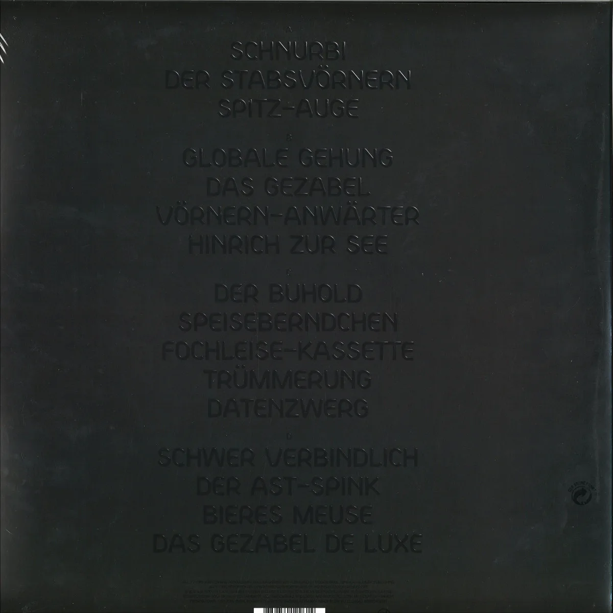 Back cover — Paul Kalkbrenner — Guten Tag LP 2x12"