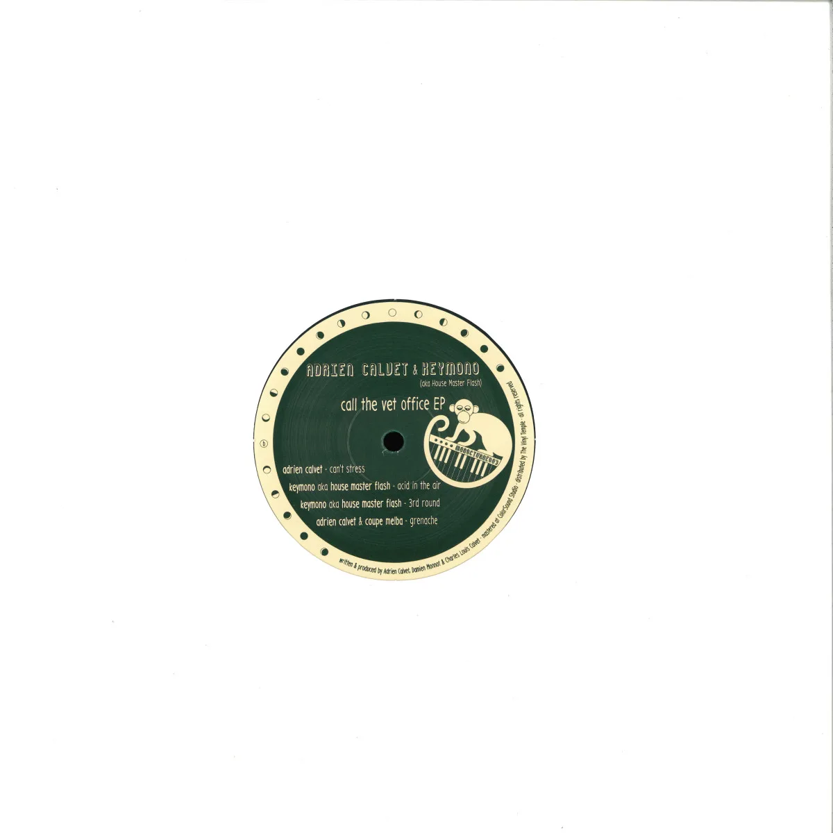 Back cover — Adrien Calvet&Keymonoaka.House Master Flash — Call The Vet Office EP