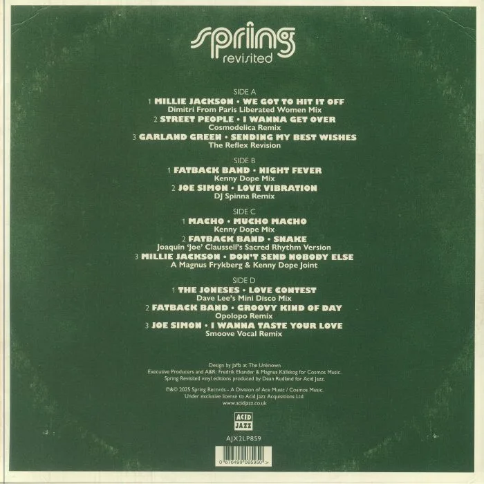 Back cover — Various — Spring Revisited LP 2x12"
