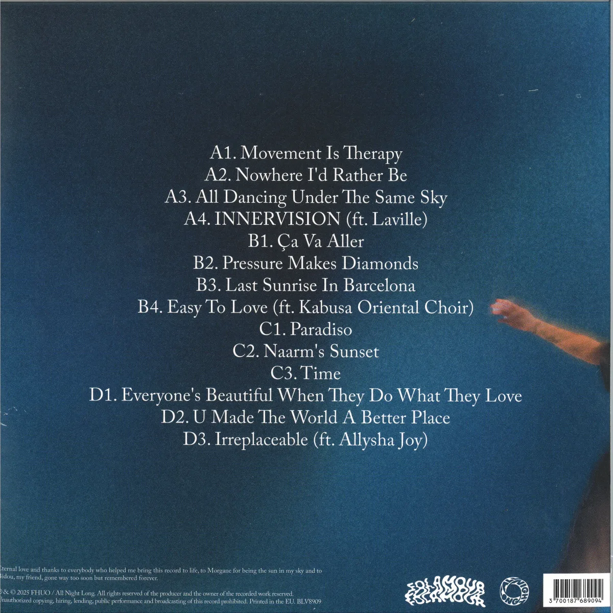 Back cover — Folamour — Movement Therapy LP 2x12"