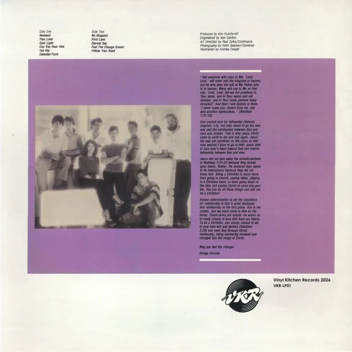 Back cover — OMEGA SUNRISE — Feel The Change (reissue)