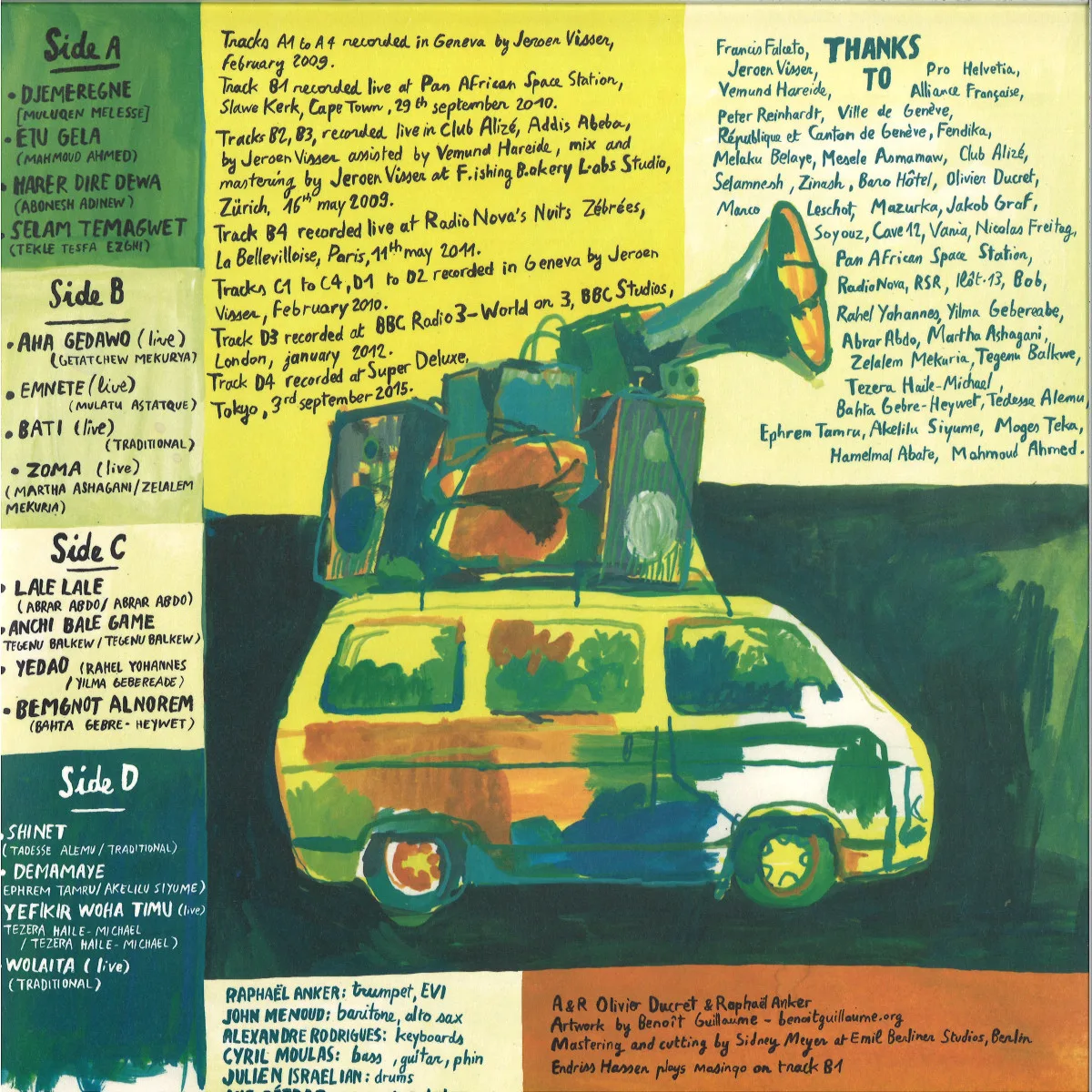 Back cover — Imperial Tiger Orchestra — Mercato [12th years Anniversary Edition] (2LP, RM)