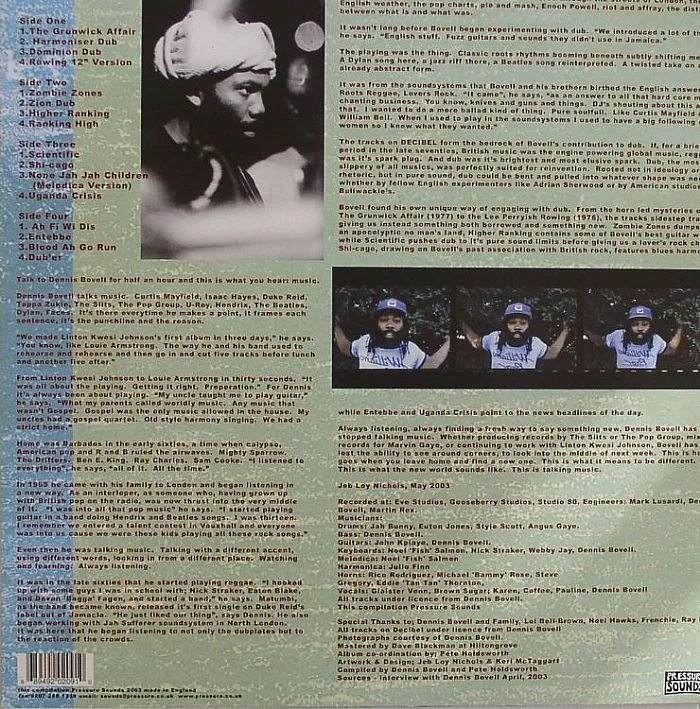 Back cover — Dennis BOVELL — Decibel: More Cuts & Dubs 1976-1983