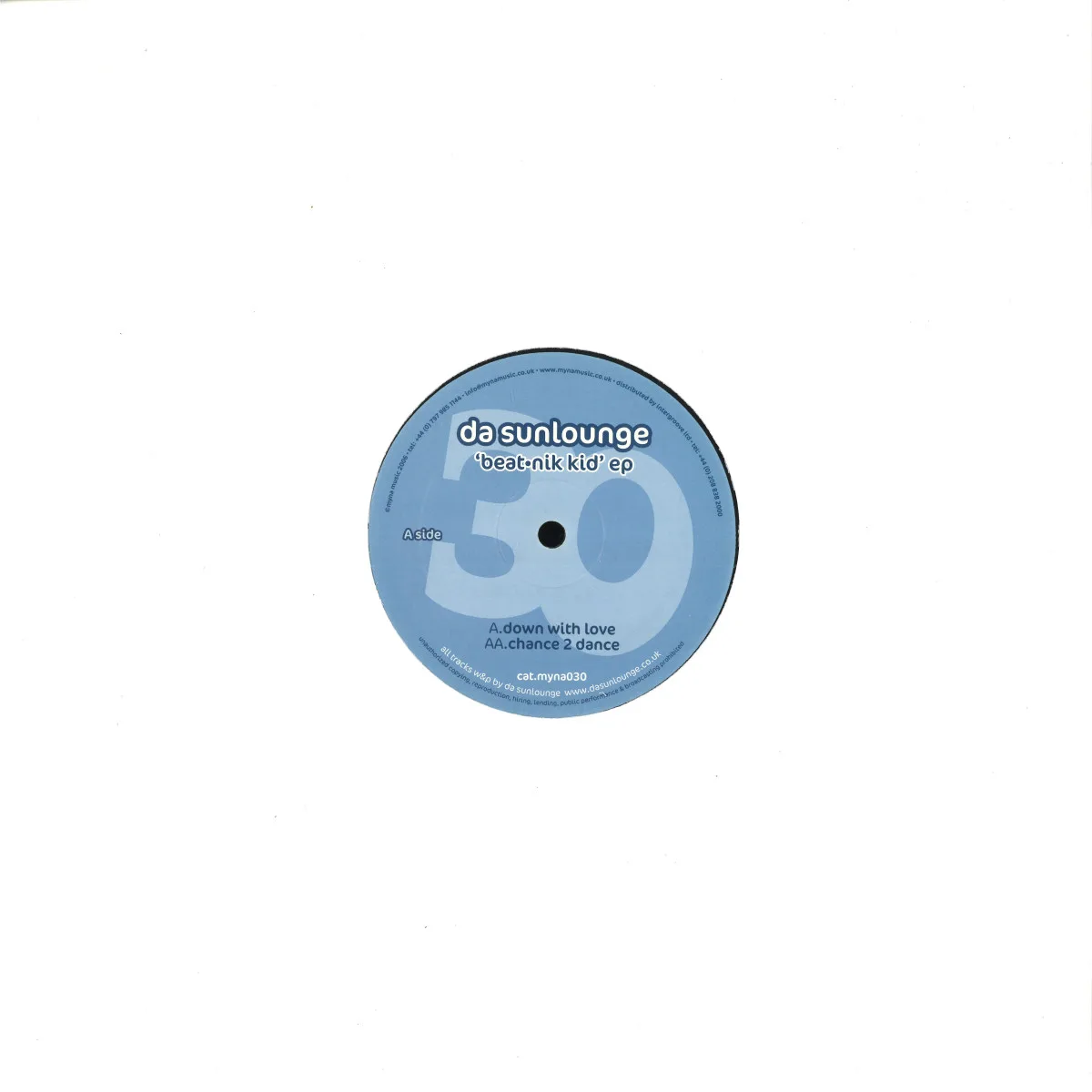 Back cover — Da Sunlounge — Beat-nik Kid Ep