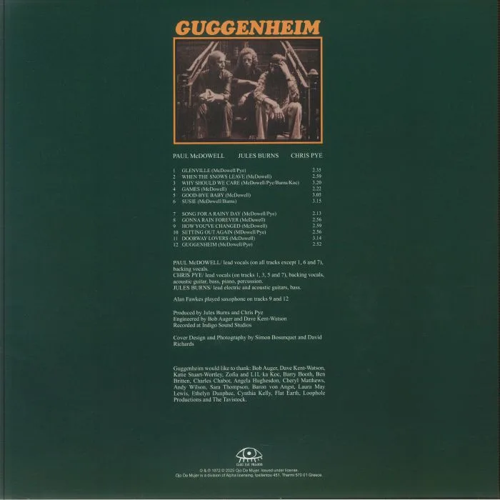 Обратная сторона обложки — GUGGENHEIM — Guggenheim