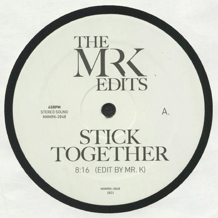 Лицевая сторона обложки — MR K — Stick Together
