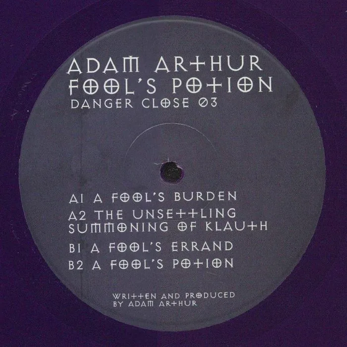 Лицевая сторона обложки — Adam ARTHUR — Fool's Potion