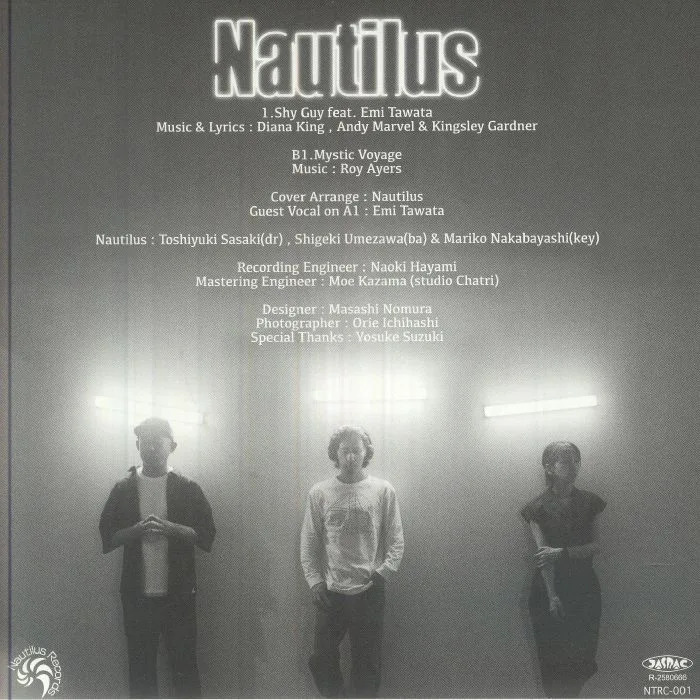 Обратная сторона обложки — NAUTILUS feat EMI TAWATA — Shy Guy
