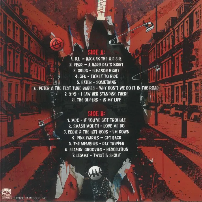 Обратная сторона обложки — VARIOUS — Anarchy On Abbey Road: A Punk Tribute To The Beatles