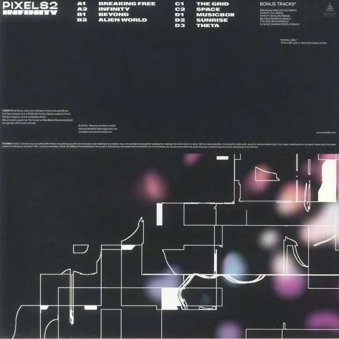 Back cover — PIXEL82 — Infinity Album