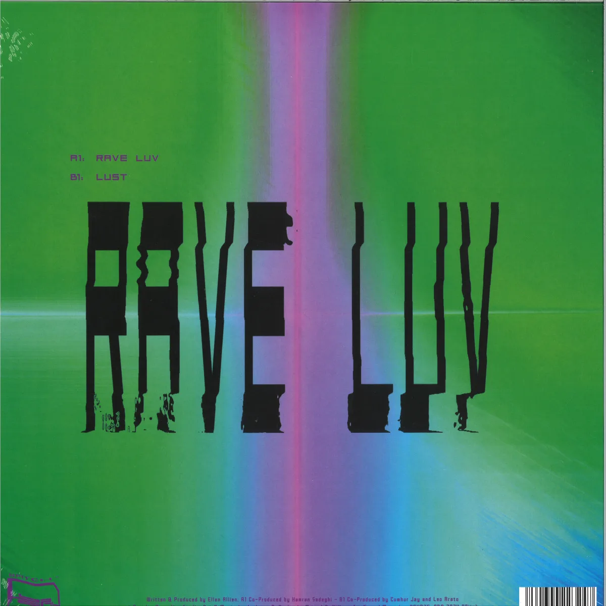 Back cover — Ellen Allien — Rave Luv